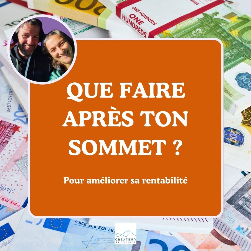 améliorer la rentabilité de ton sommet en vendant après sa diffusion